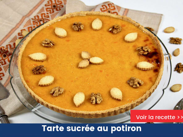 Tarte sucrée au potiron